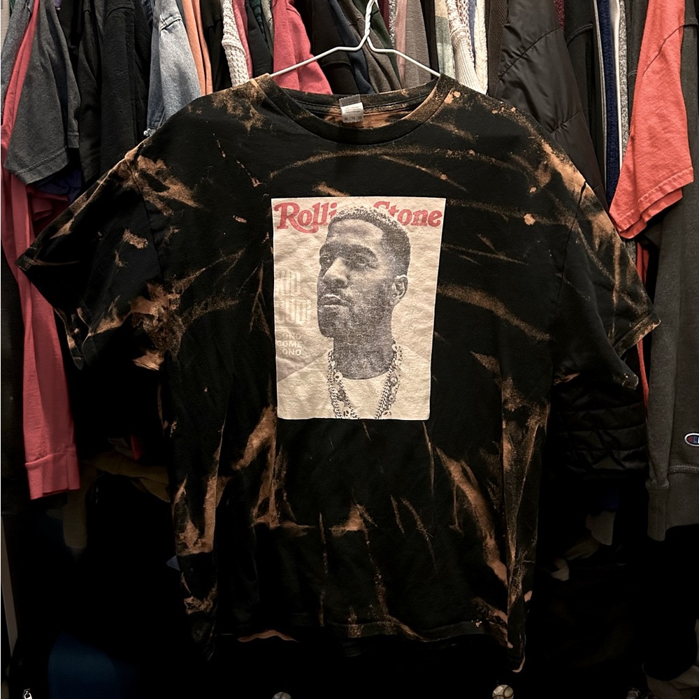 Kid Cudi bleach dye tie dye tshirt